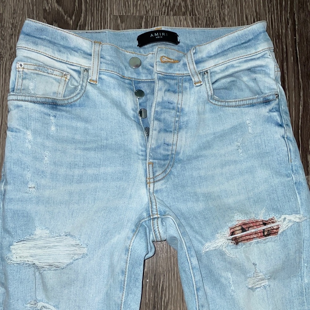 Amiri ripped jeans